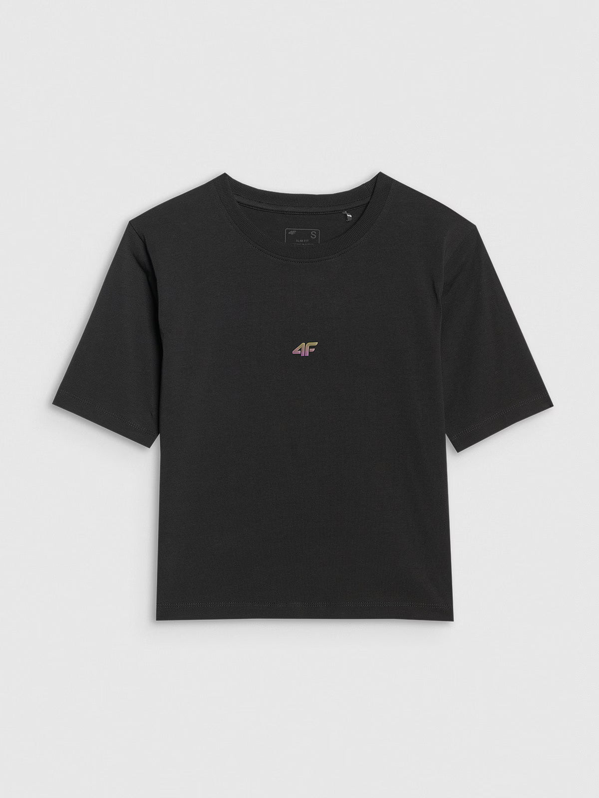 Crop-top slim gładki damski