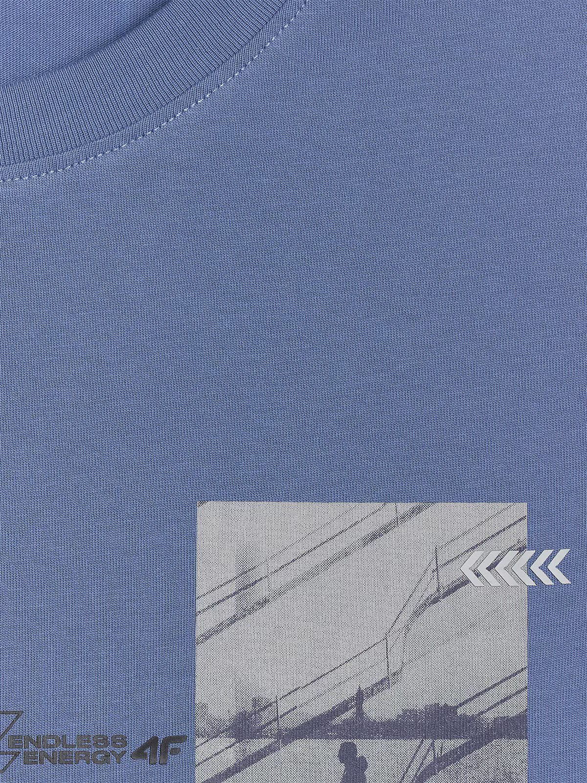 T-shirt regular z nadrukiem męski