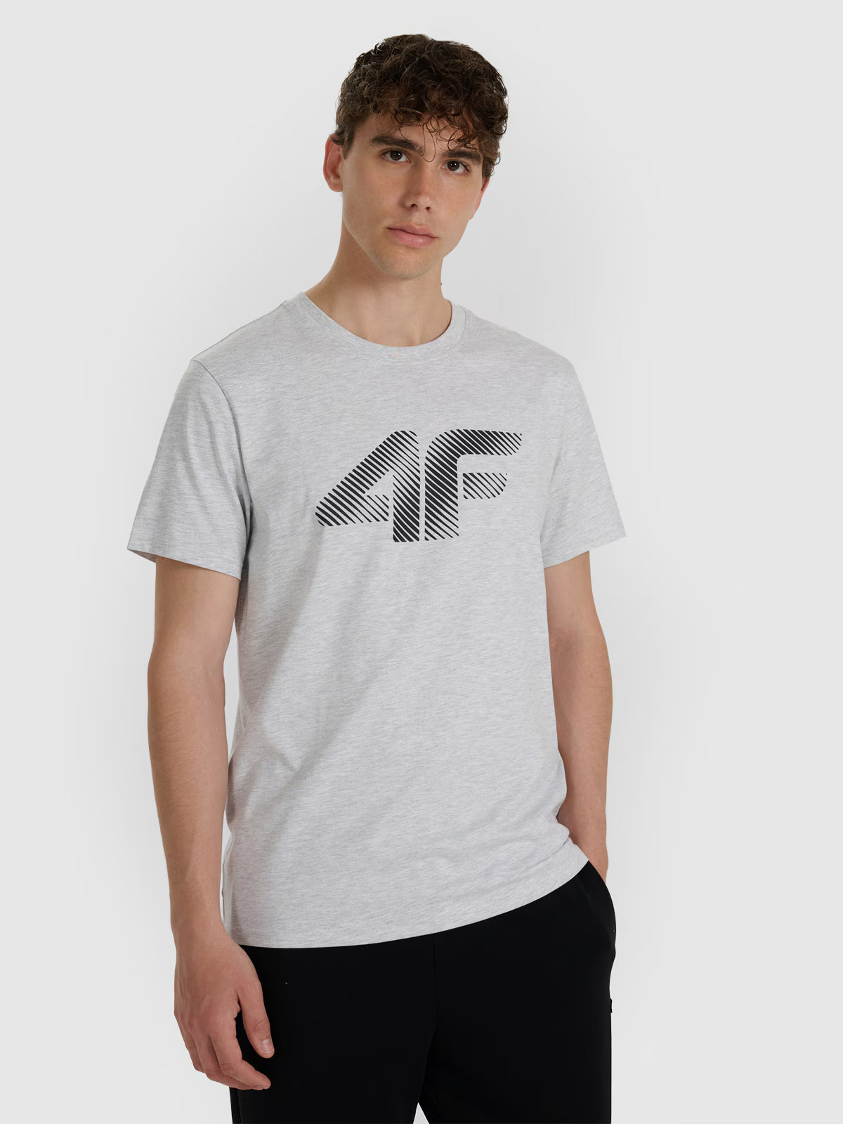 T-shirt regular z nadrukiem męski