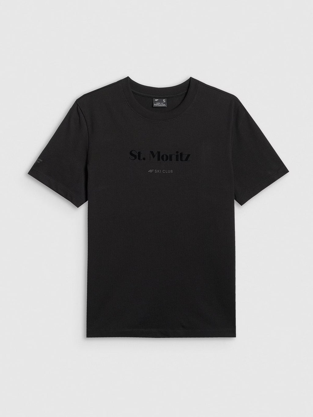 T-shirt loose z nadrukiem damski