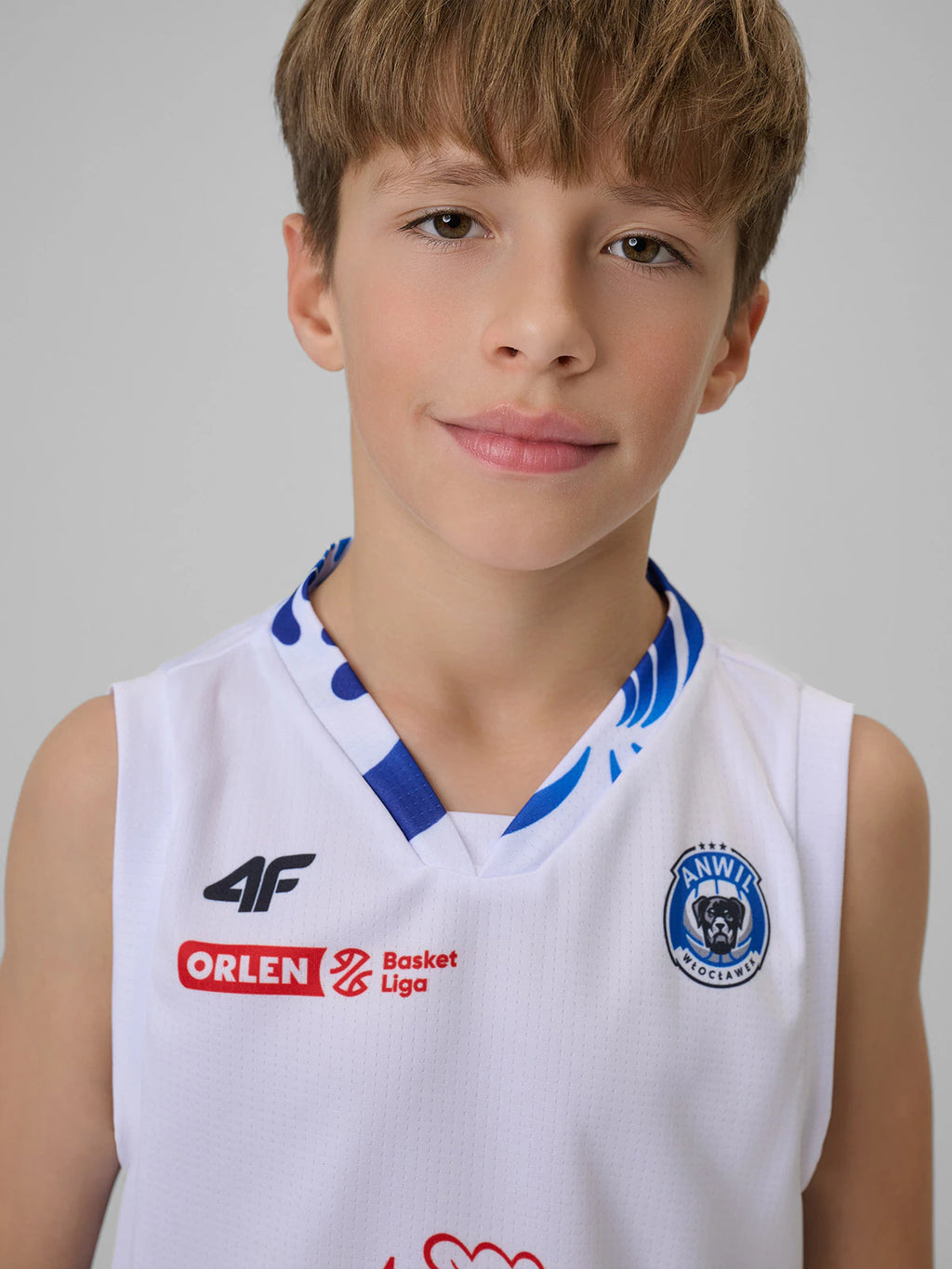Koszulka meczowa replika domowa z sezonu 2025/26 dziecięca 4F x Anwil Włocławek