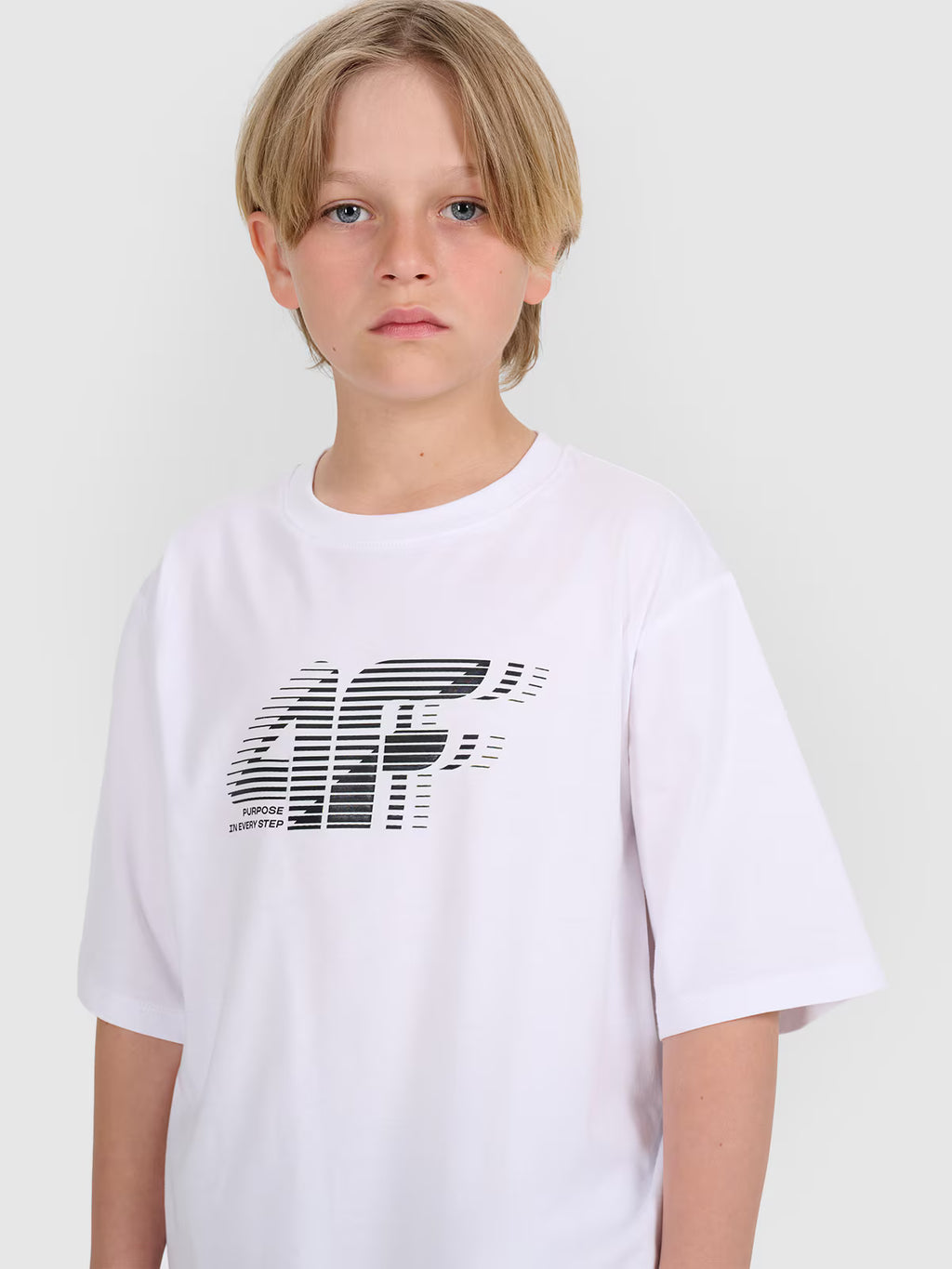 T-shirt oversize z nadrukiem chłopięcy