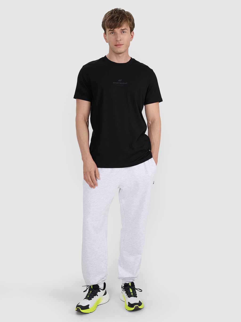 T-shirt regular z nadrukiem męski