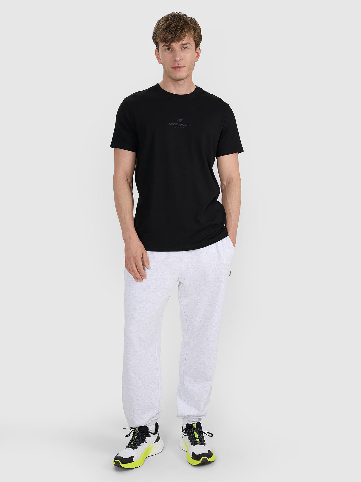 T-shirt regular z nadrukiem męski