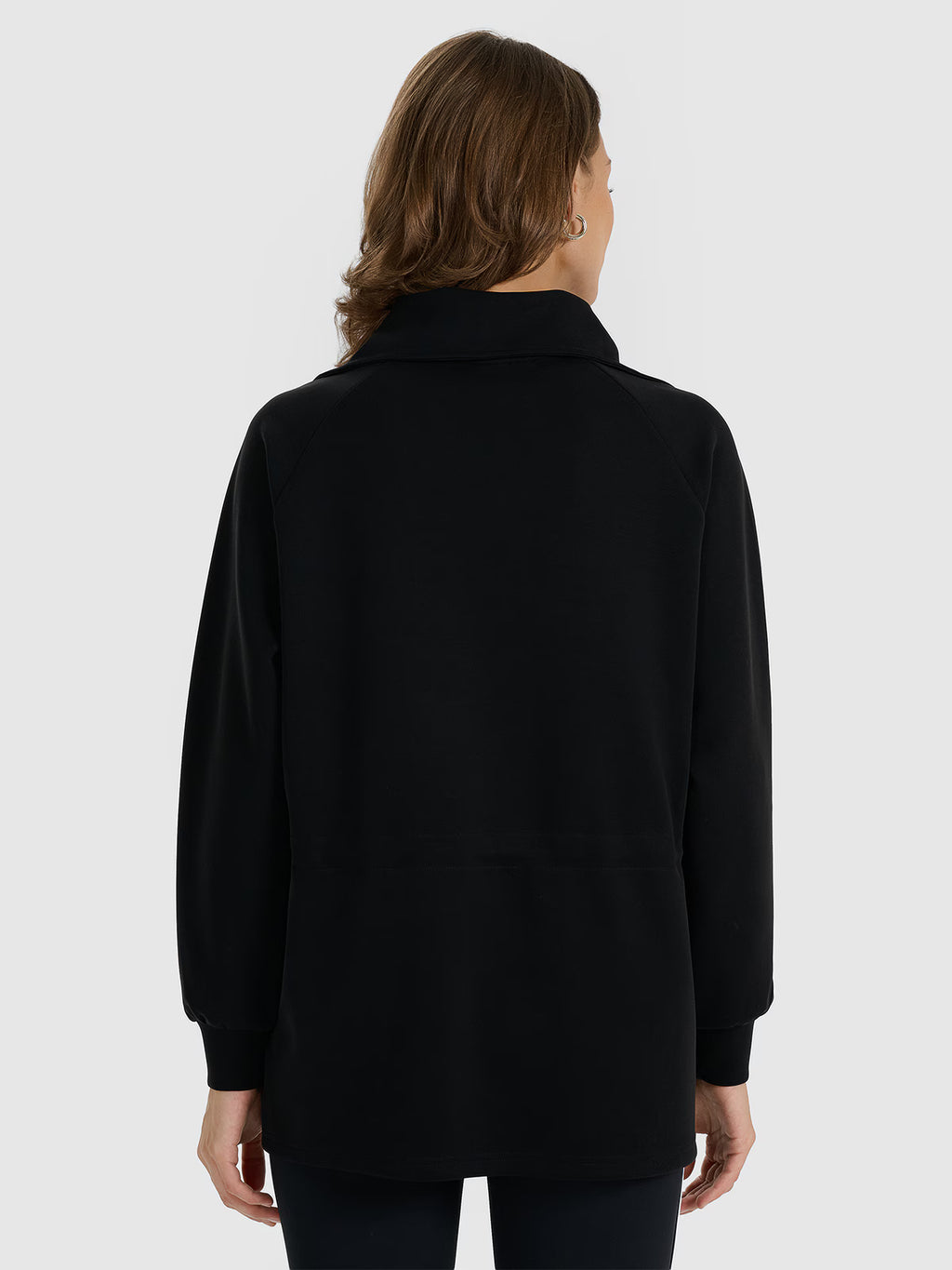 Bluza dresowa nierozpinana z modalem damska