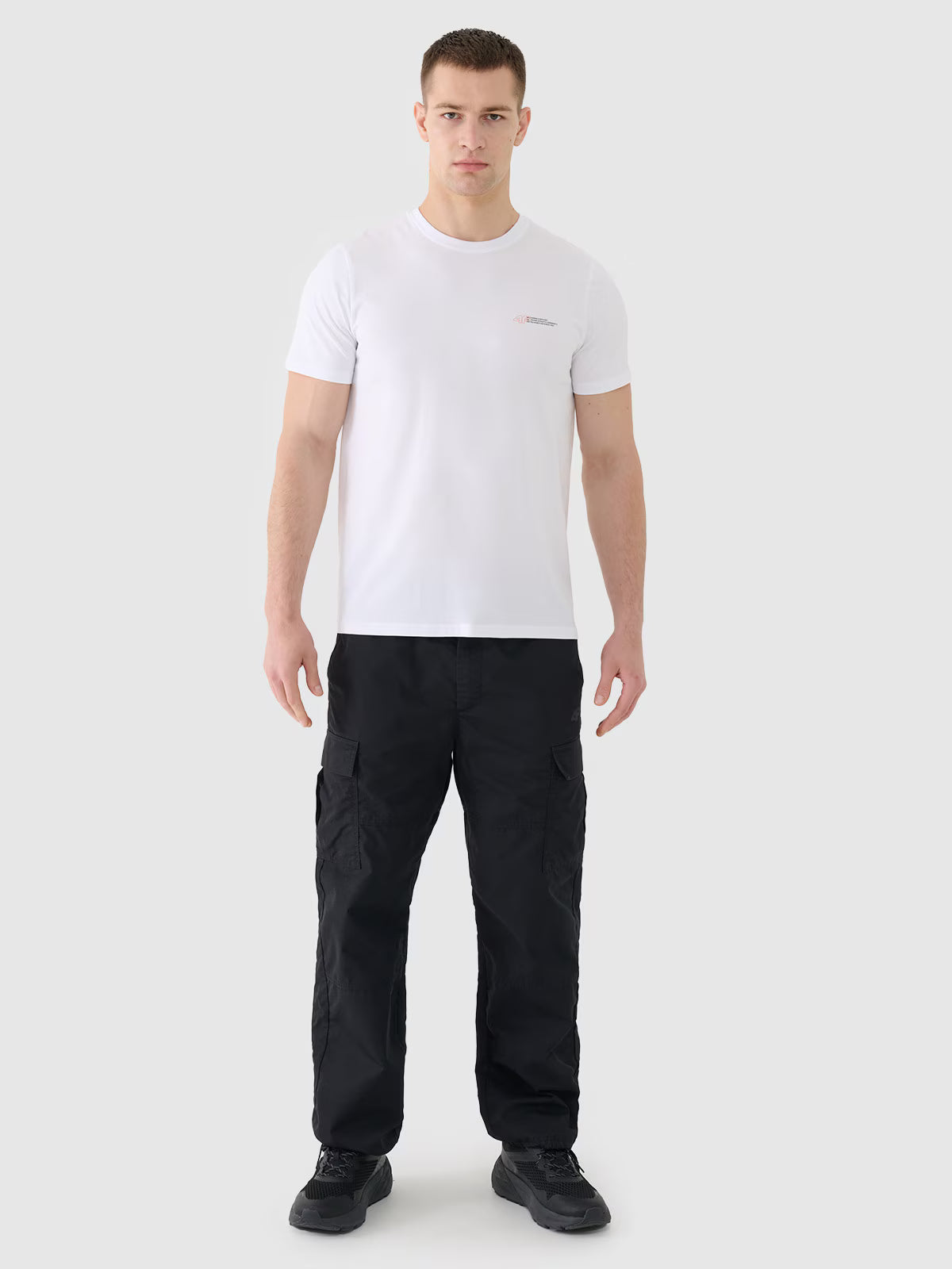 T-shirt regular gładki męski