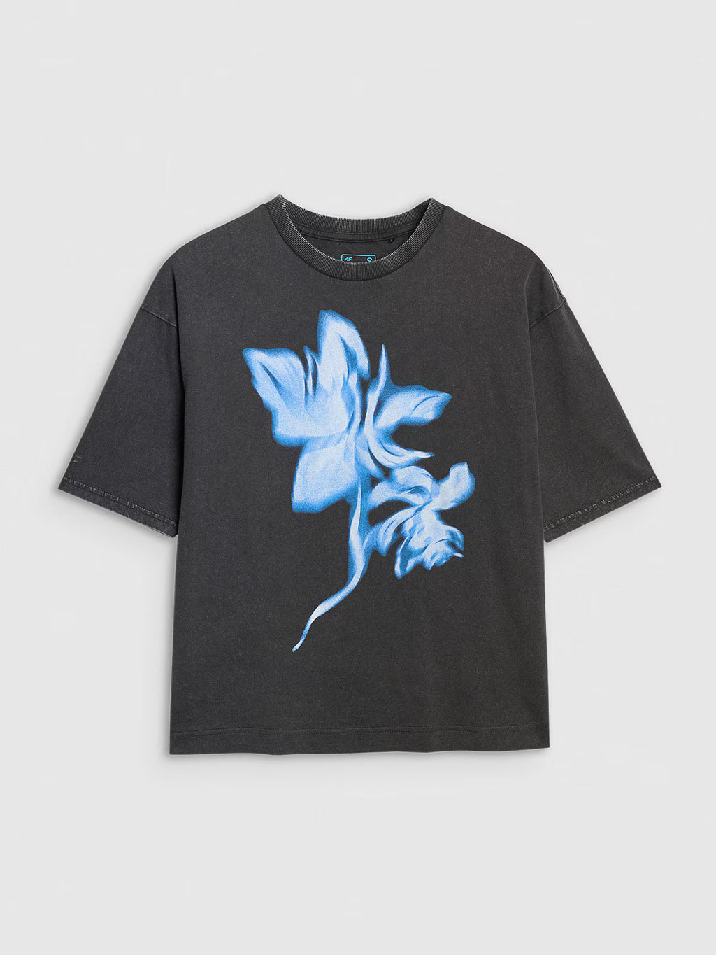 T-shirt oversize z nadrukiem damski