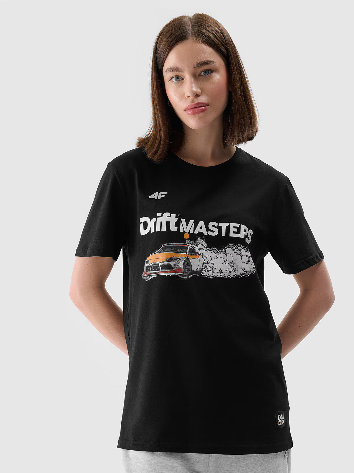 T-shirt regular z nadrukiem uniseks 4F x Drift Masters