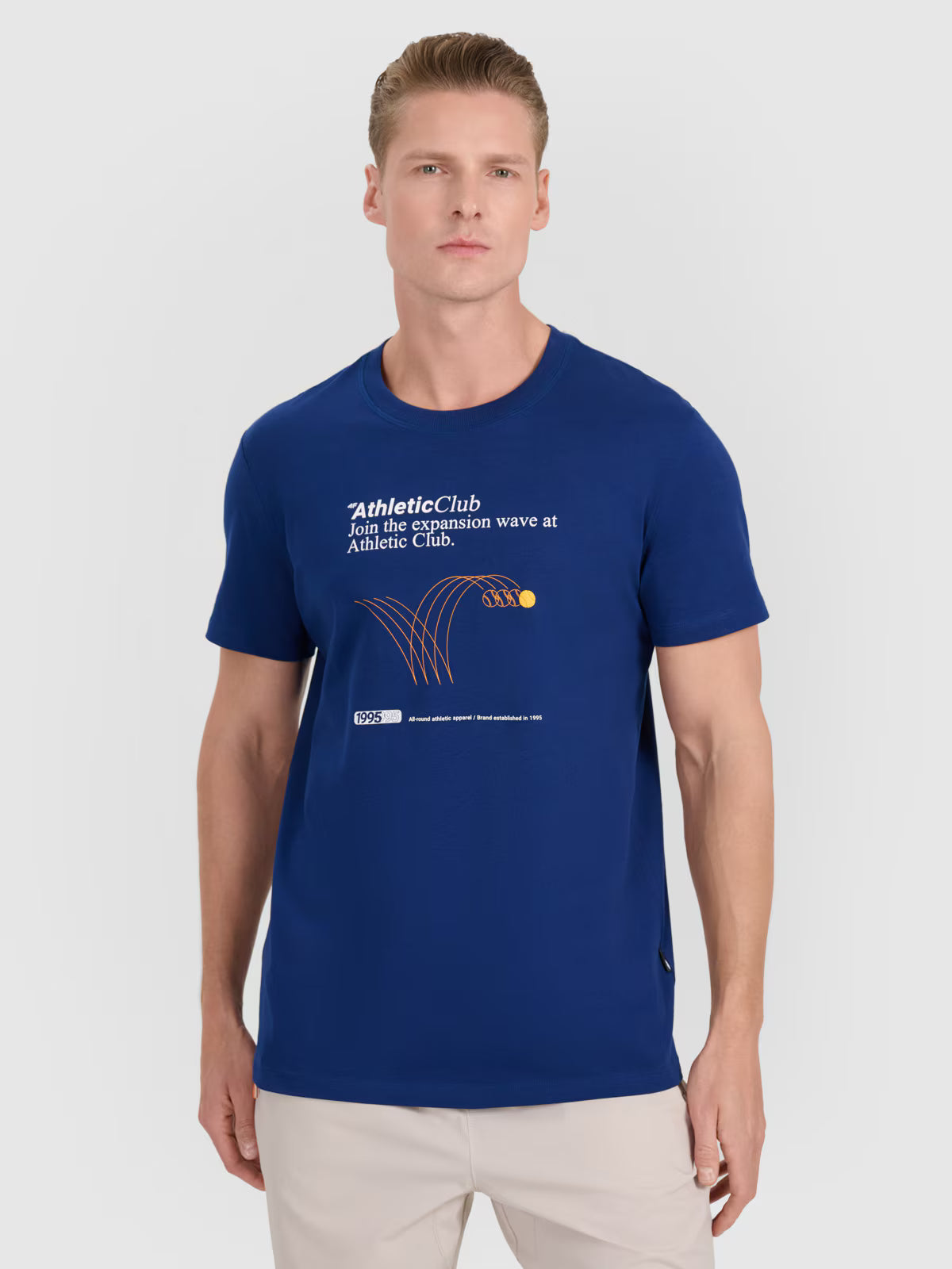 T-shirt regular z nadrukiem męski