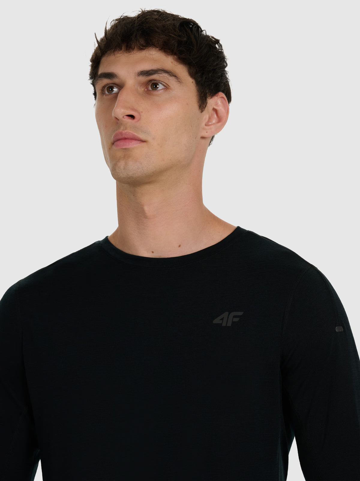 Longsleeve trekkingowy szybkoschnący z wełną merino męski