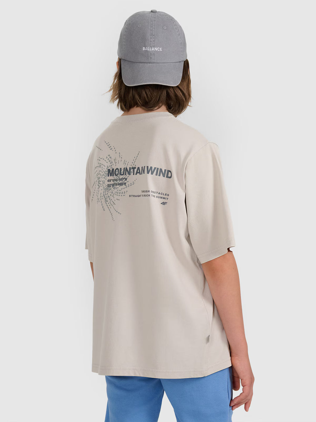T-shirt oversize z nadrukiem chłopięcy
