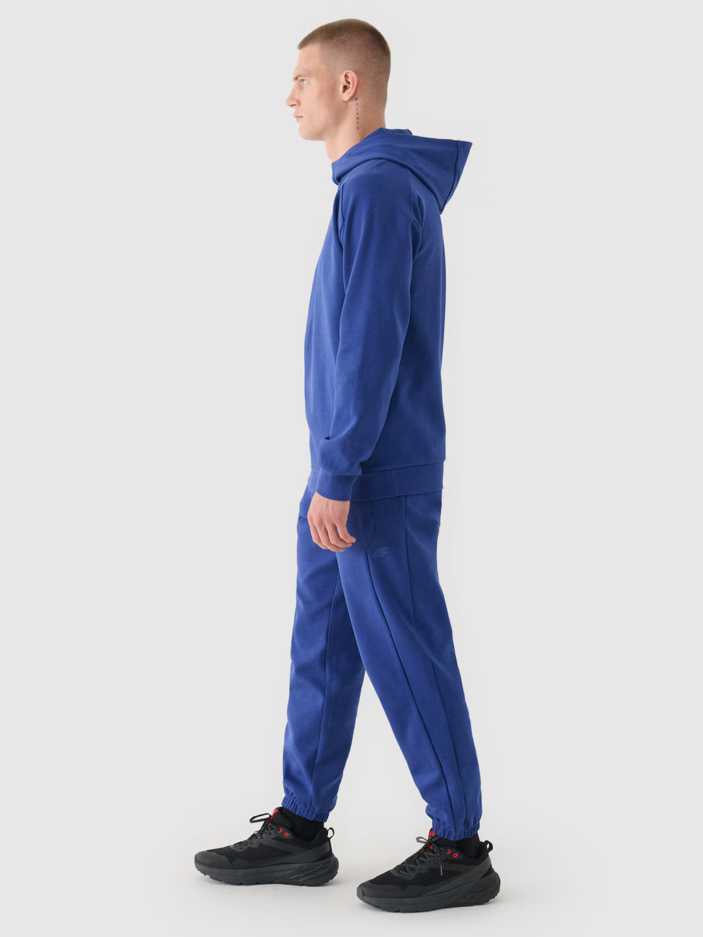 Bluza dresowa nierozpinana z kapturem męska