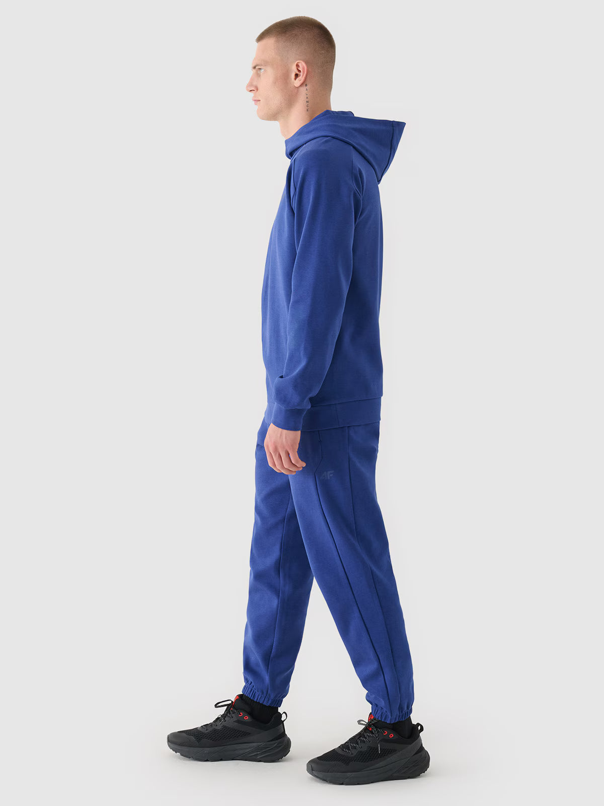 Bluza dresowa nierozpinana z kapturem męska