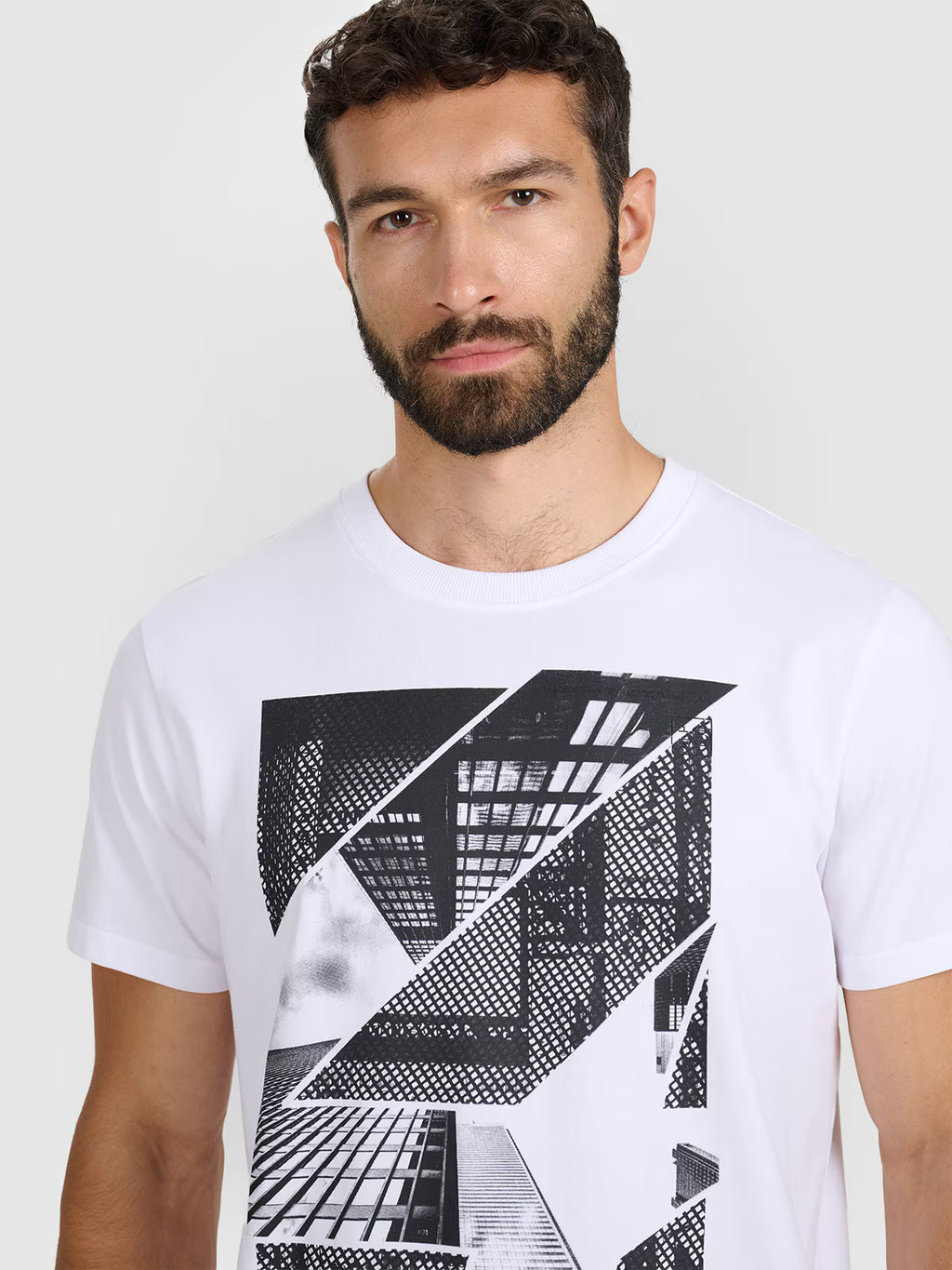T-shirt regular z nadrukiem męski