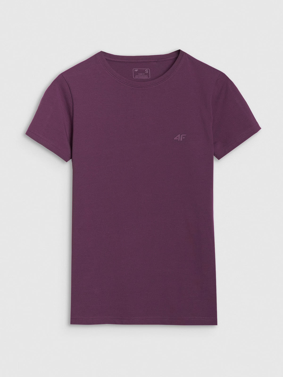 T-shirt slim gładki damski