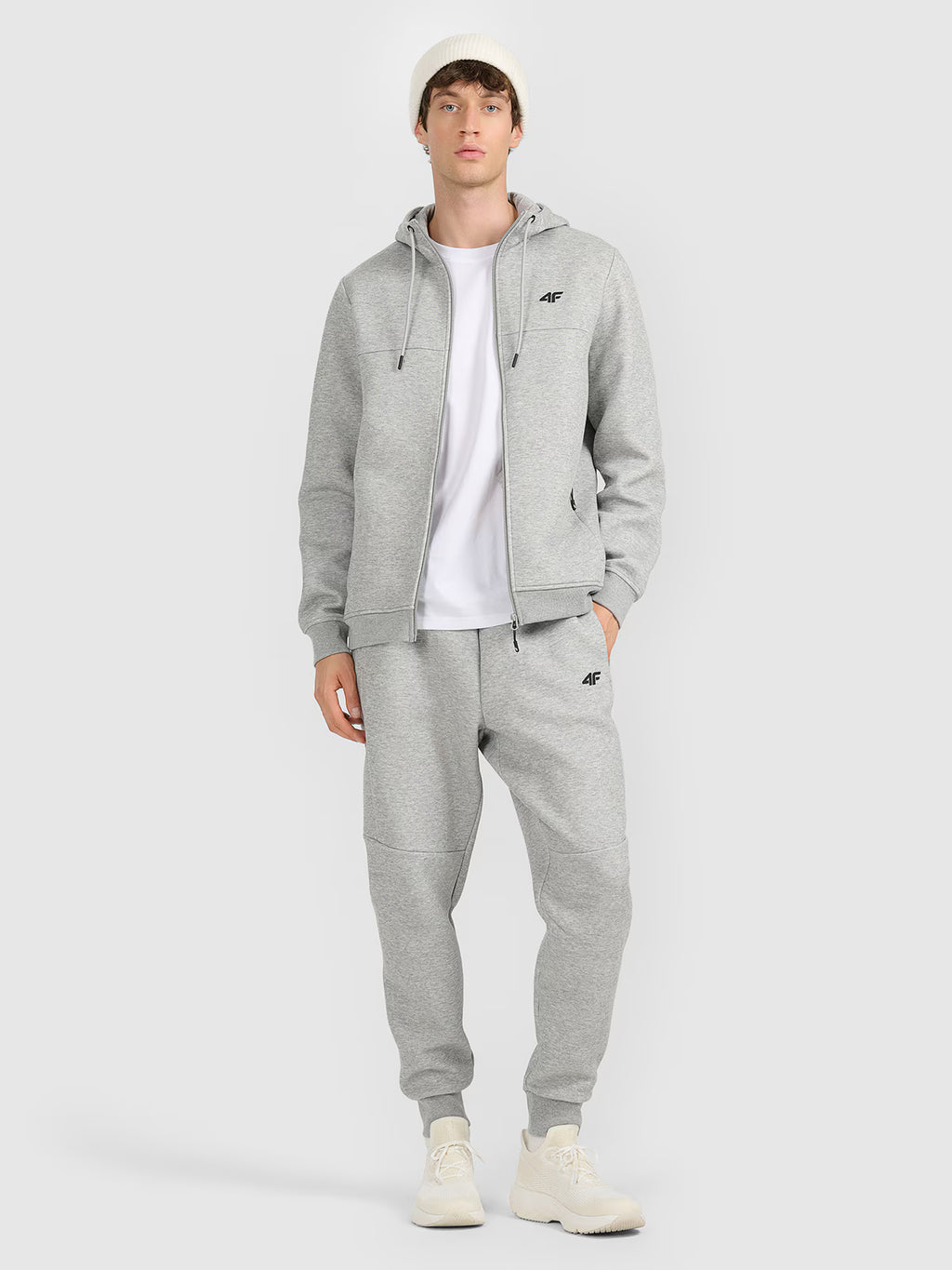 Bluza dresowa rozpinana z kapturem męska