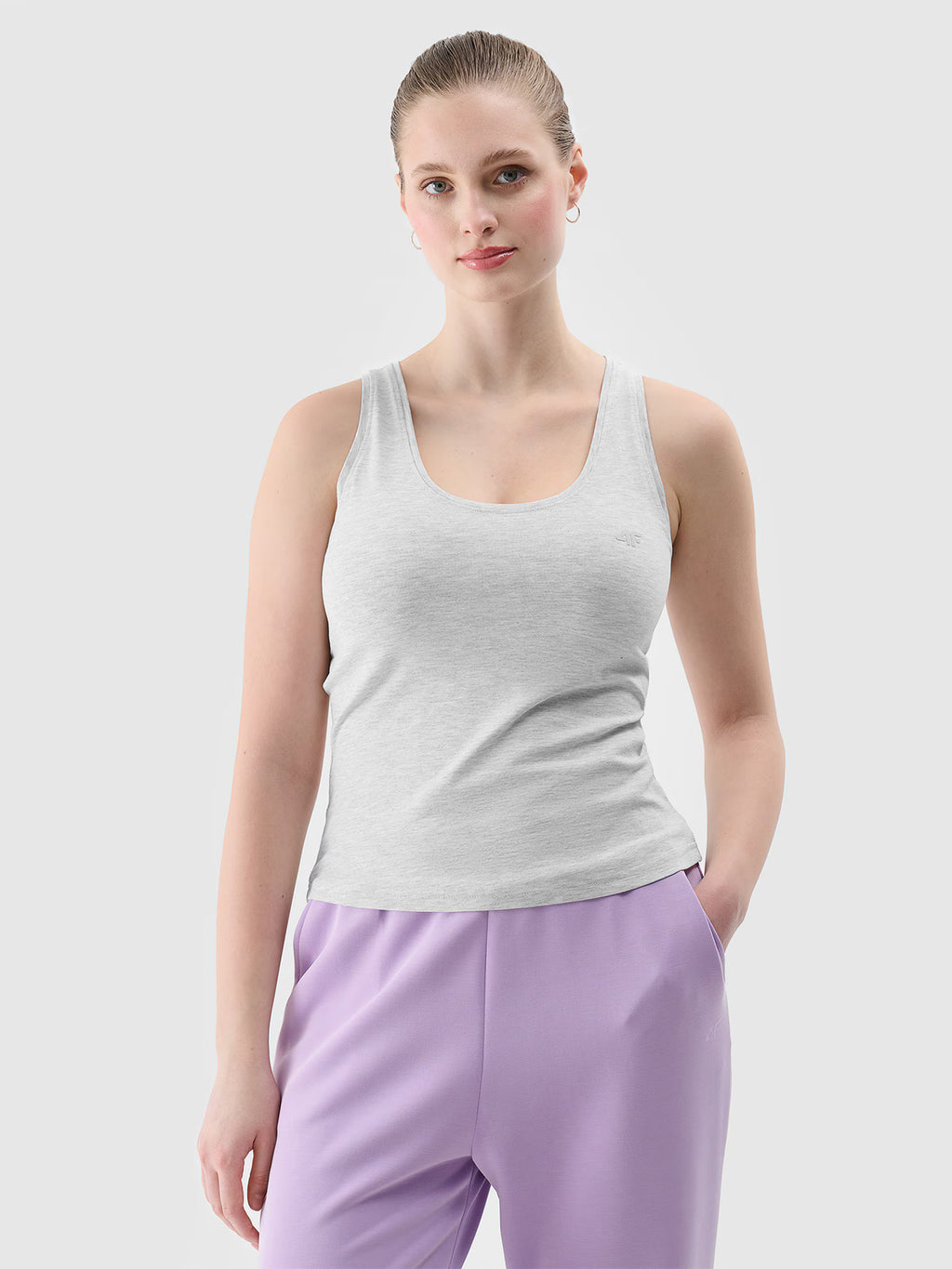 Top slim gładki damski