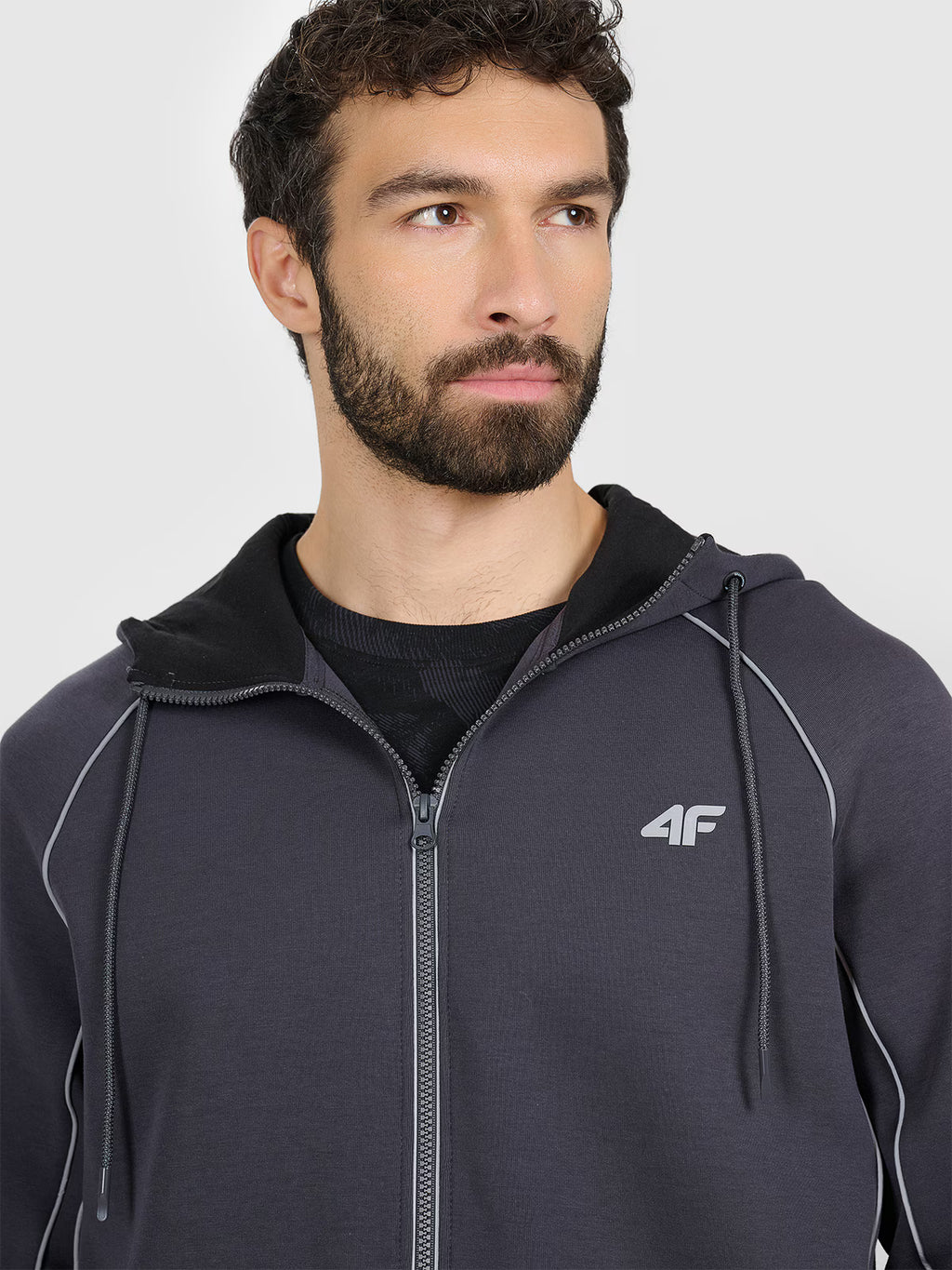 Bluza dresowa regular z kapturem męska