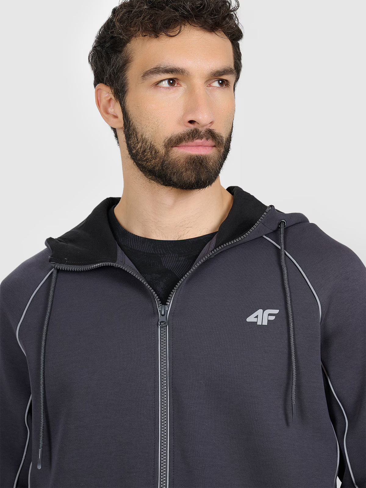 Bluza dresowa regular z kapturem męska