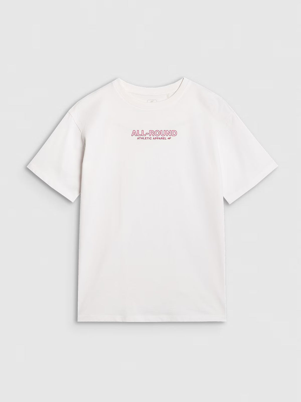 T-shirt oversize z nadrukiem dziewczęcy