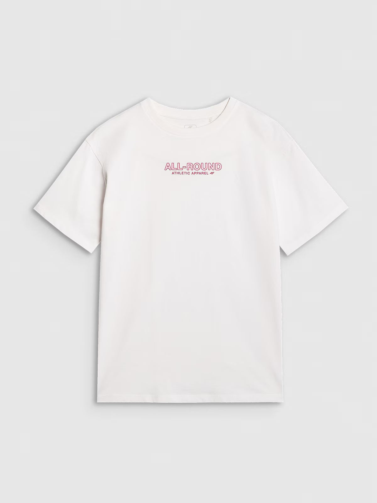 T-shirt oversize z nadrukiem dziewczęcy