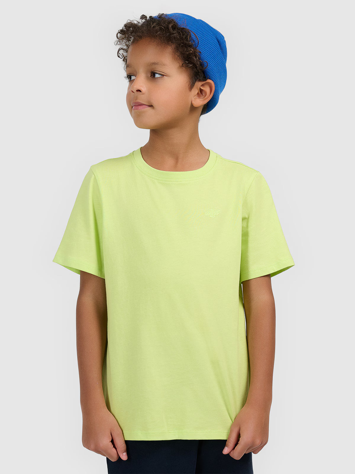 T-shirt regular gładki chłopięcy