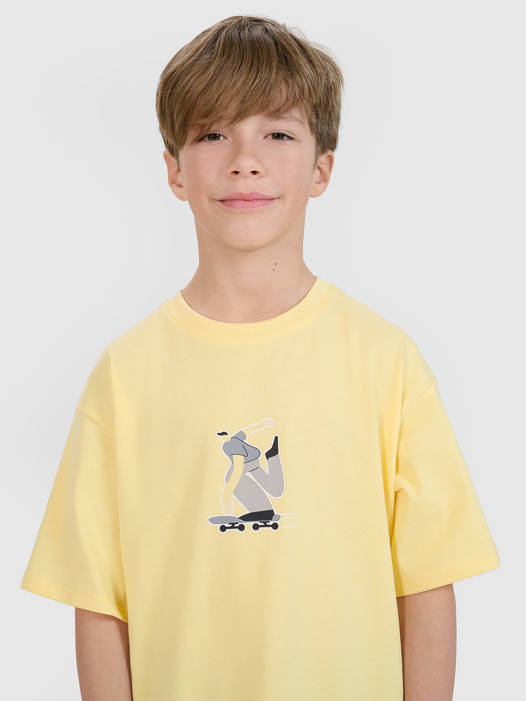 T-shirt oversize z nadrukiem chłopięcy