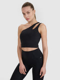 Crop top treningowy na jedno ramię 4F x Anna Lewandowska