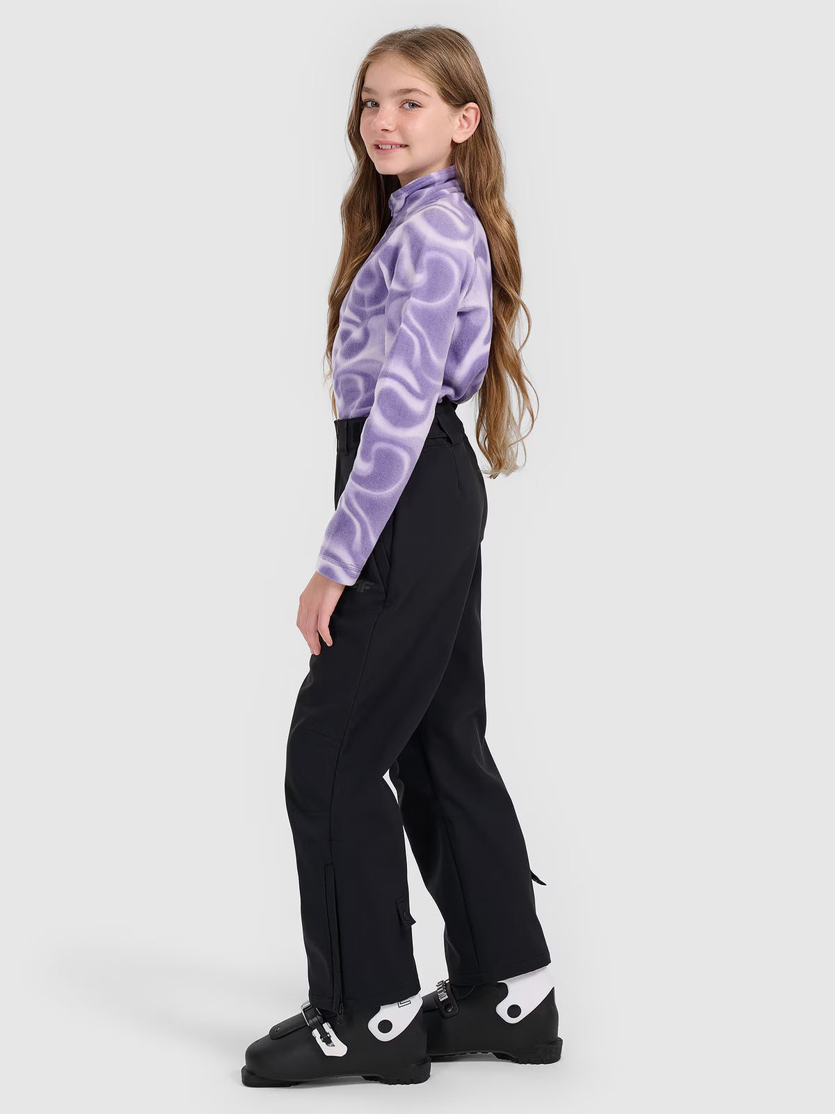 Spodnie narciarskie softshell membrana 5000 dziecięce
