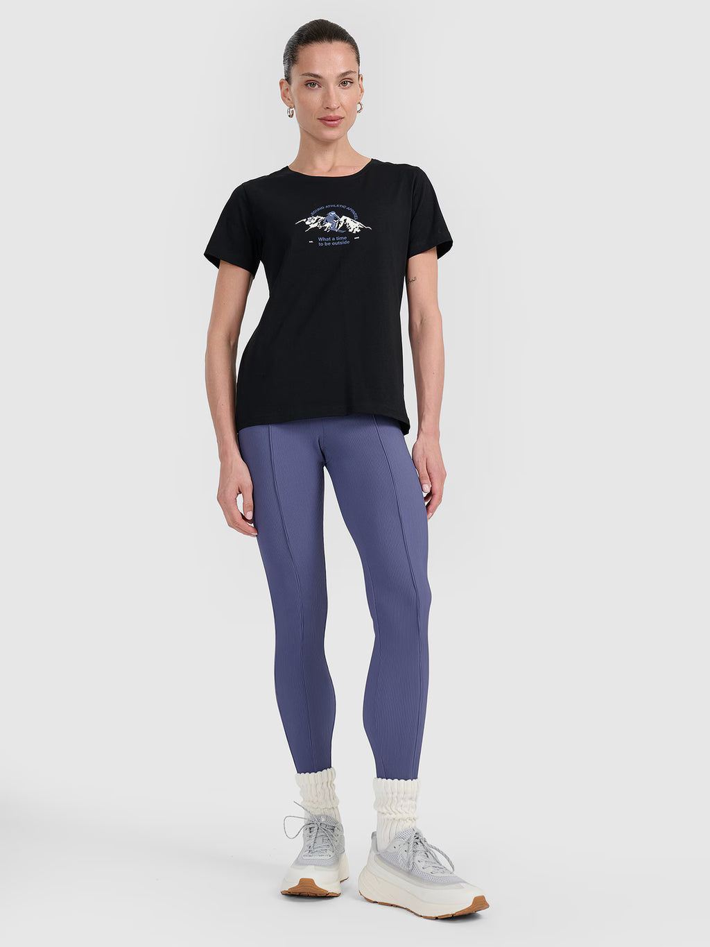 T-shirt regular z nadrukiem damski