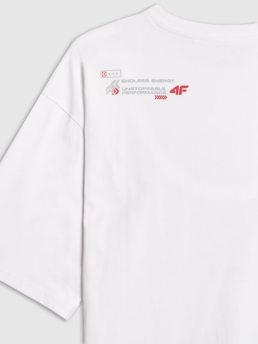 T-shirt oversize z nadrukiem męski