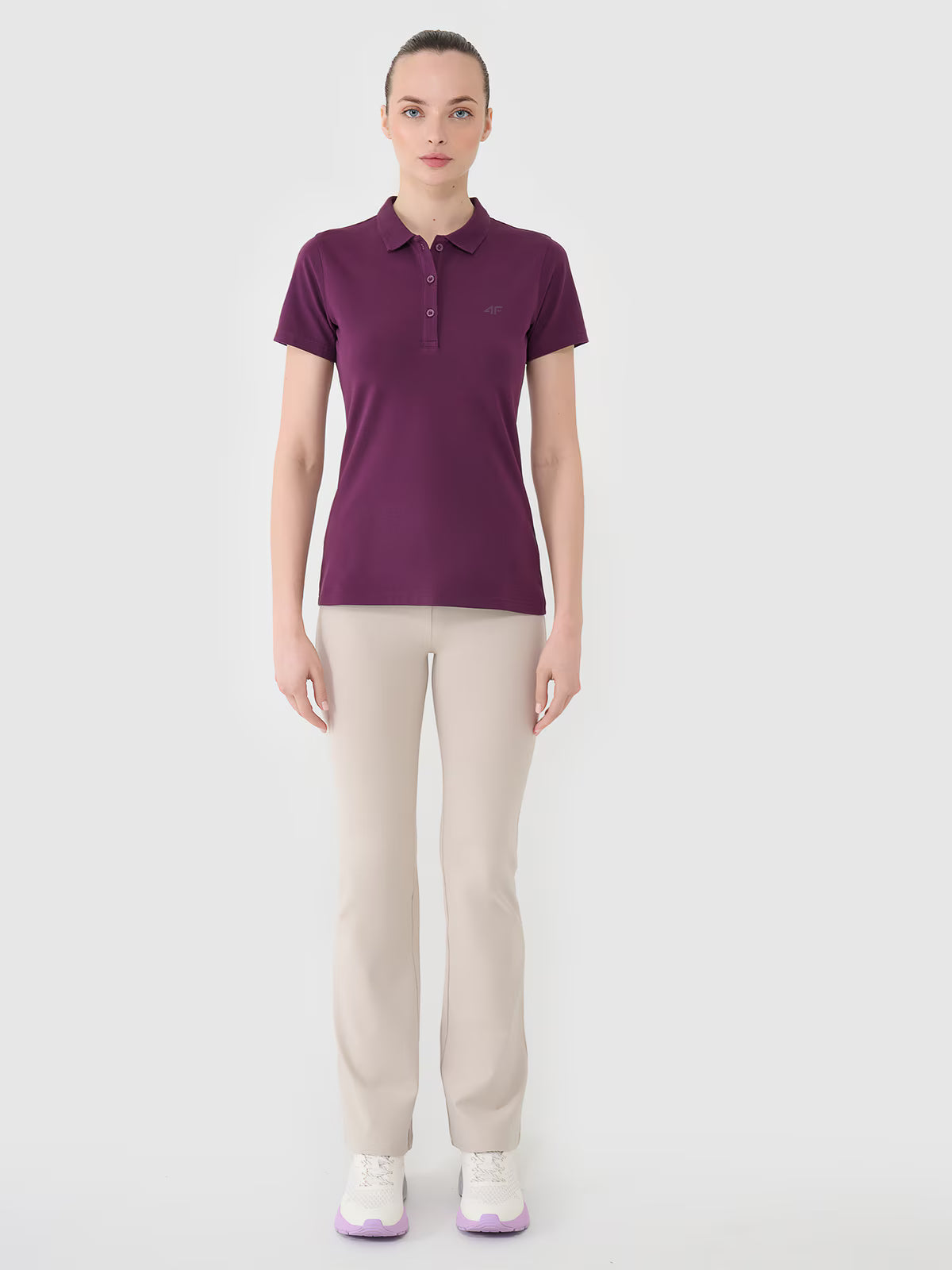 Koszulka polo slim damska