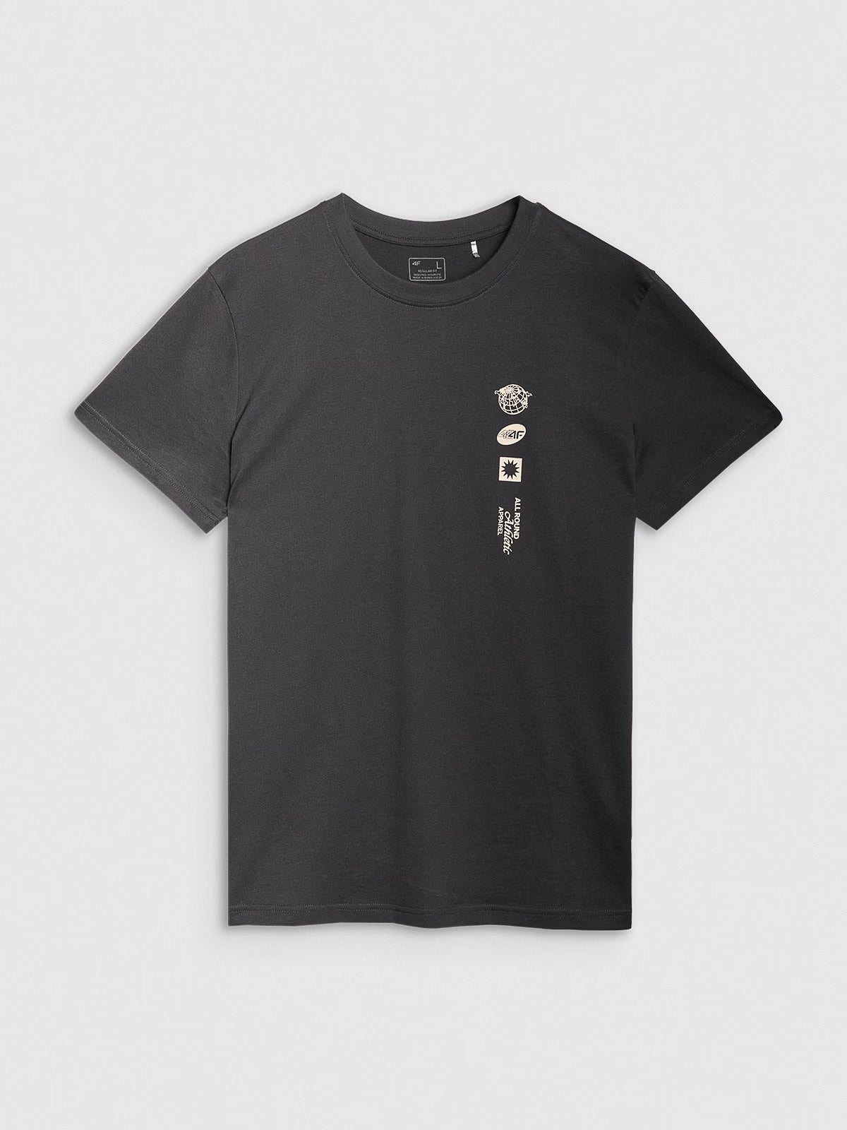 T-shirt regular z nadrukiem męski