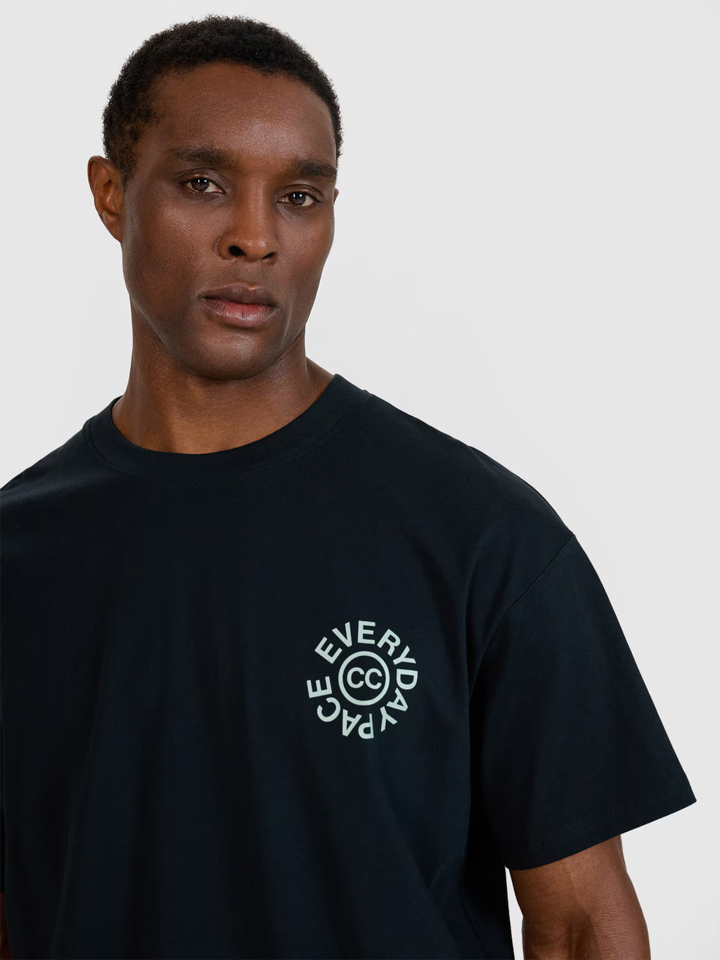 T-shirt oversize z nadrukiem męski