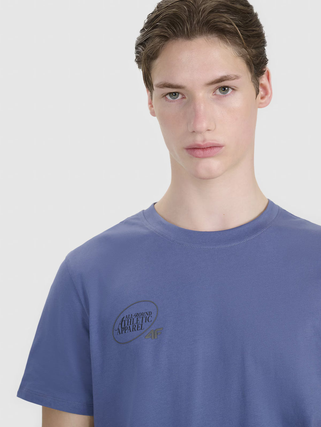 T-shirt regular z nadrukiem męski