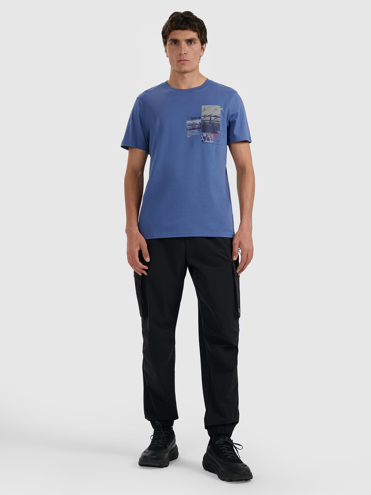 T-shirt regular z nadrukiem męski