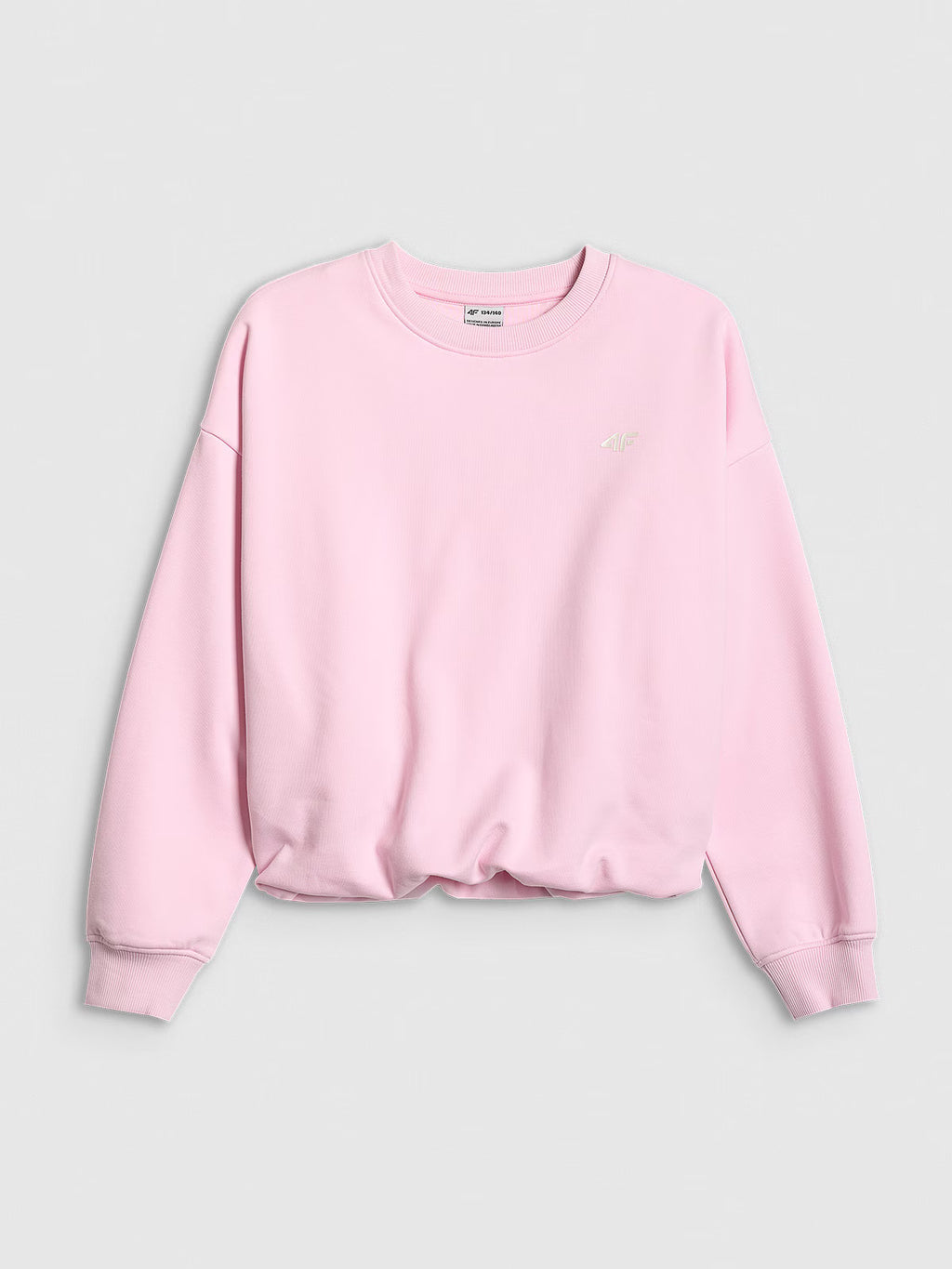Bluza dresowa loose bez kaptura dziewczęca