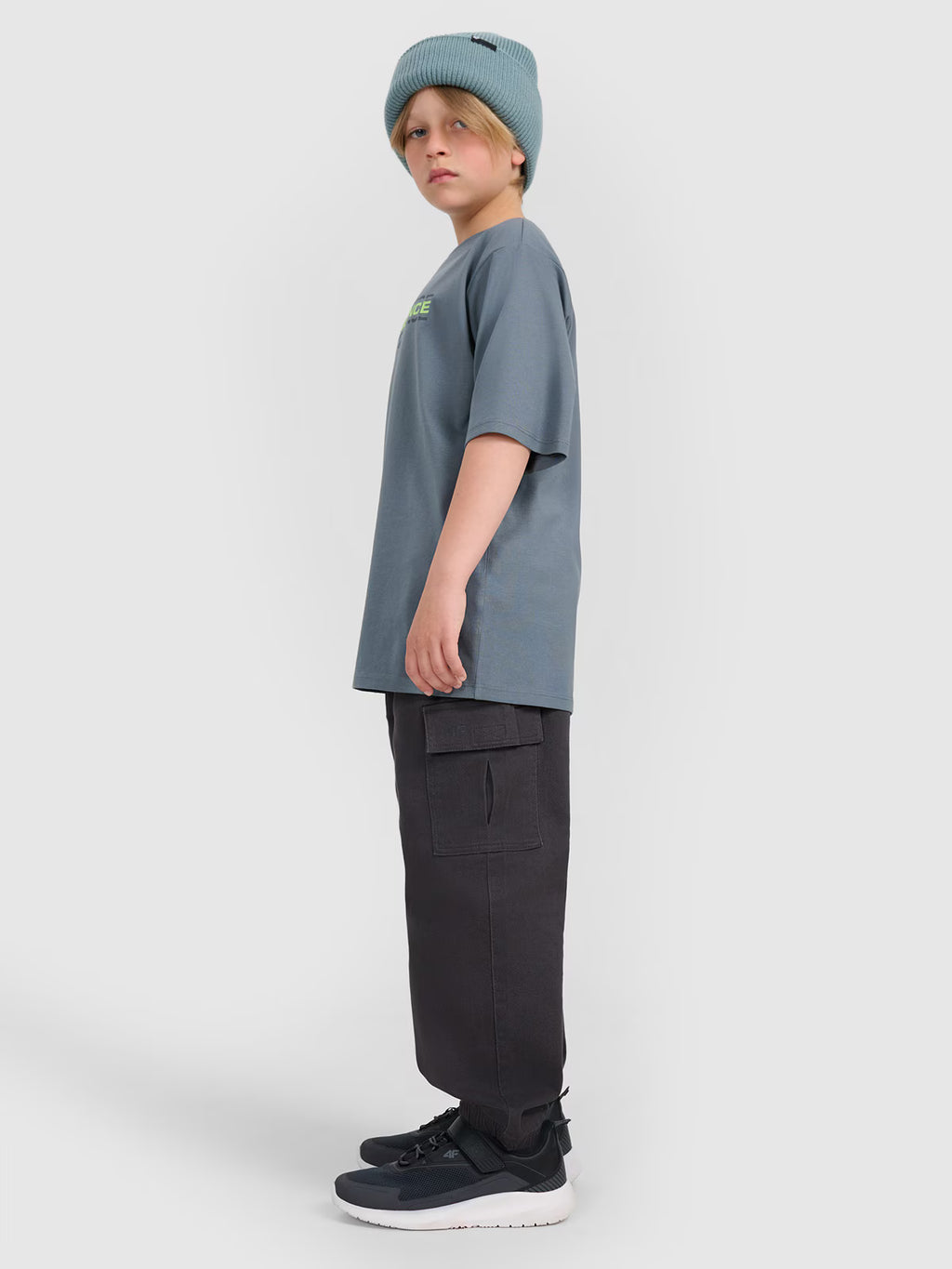 T-shirt oversize z nadrukiem chłopięcy