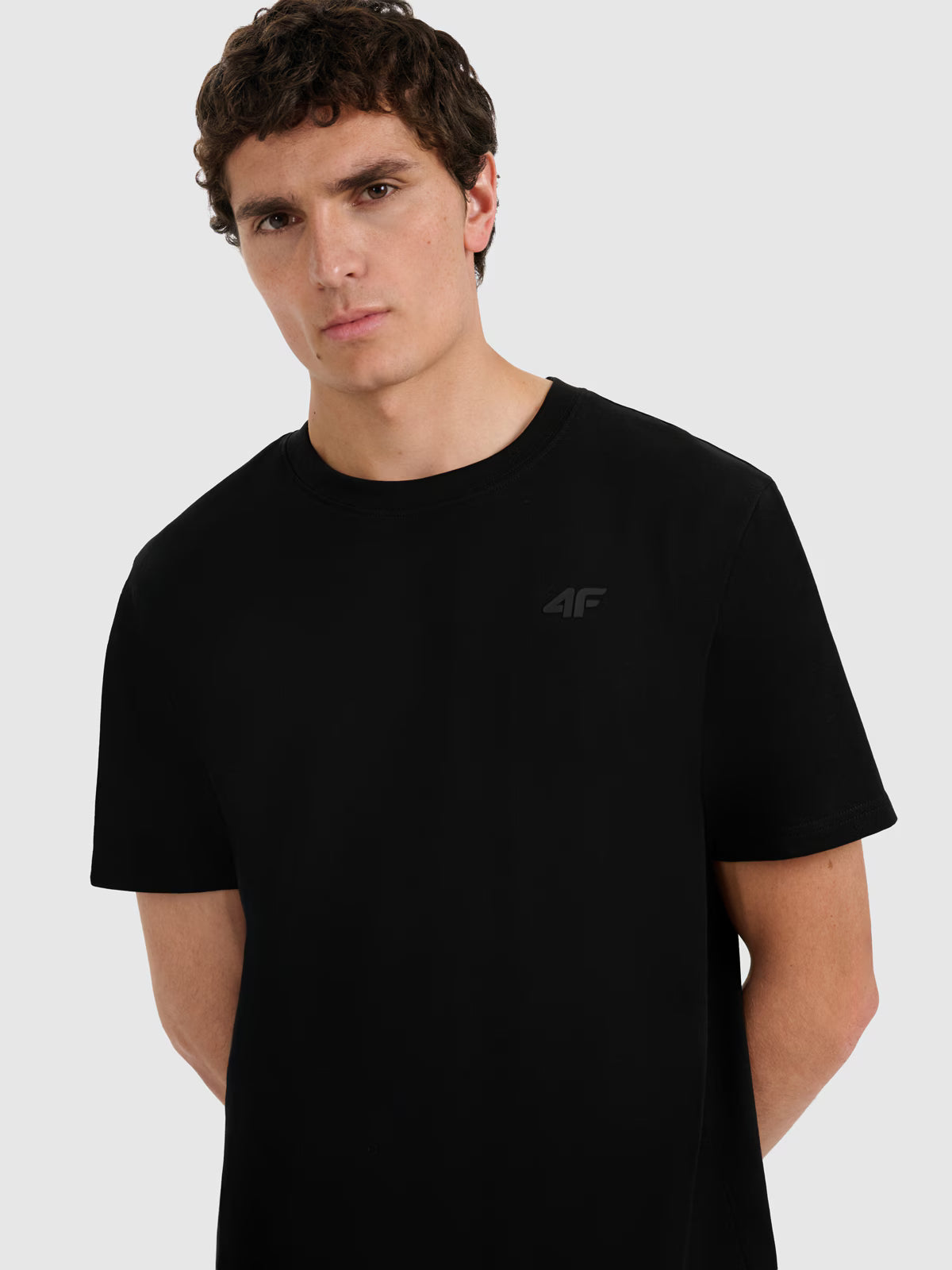 T-shirt regular gładki męski