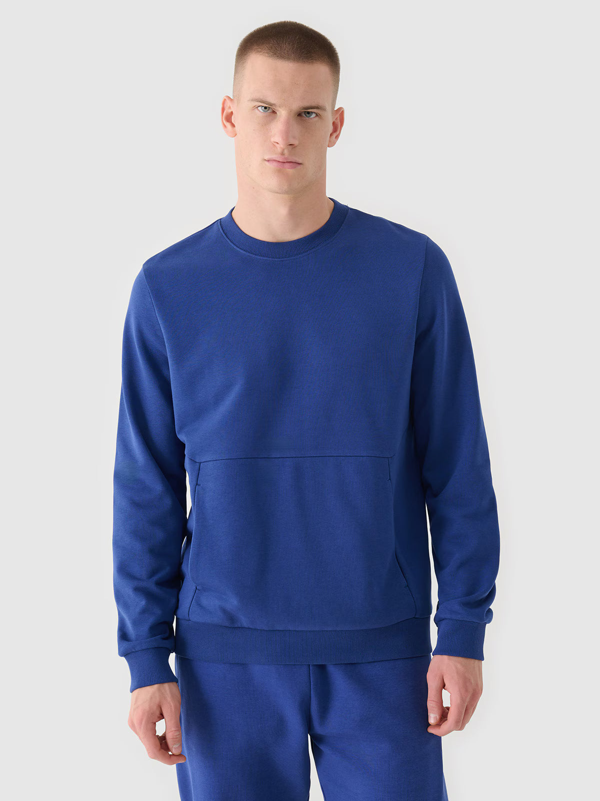 Bluza dresowa nierozpinana bez kaptura męska