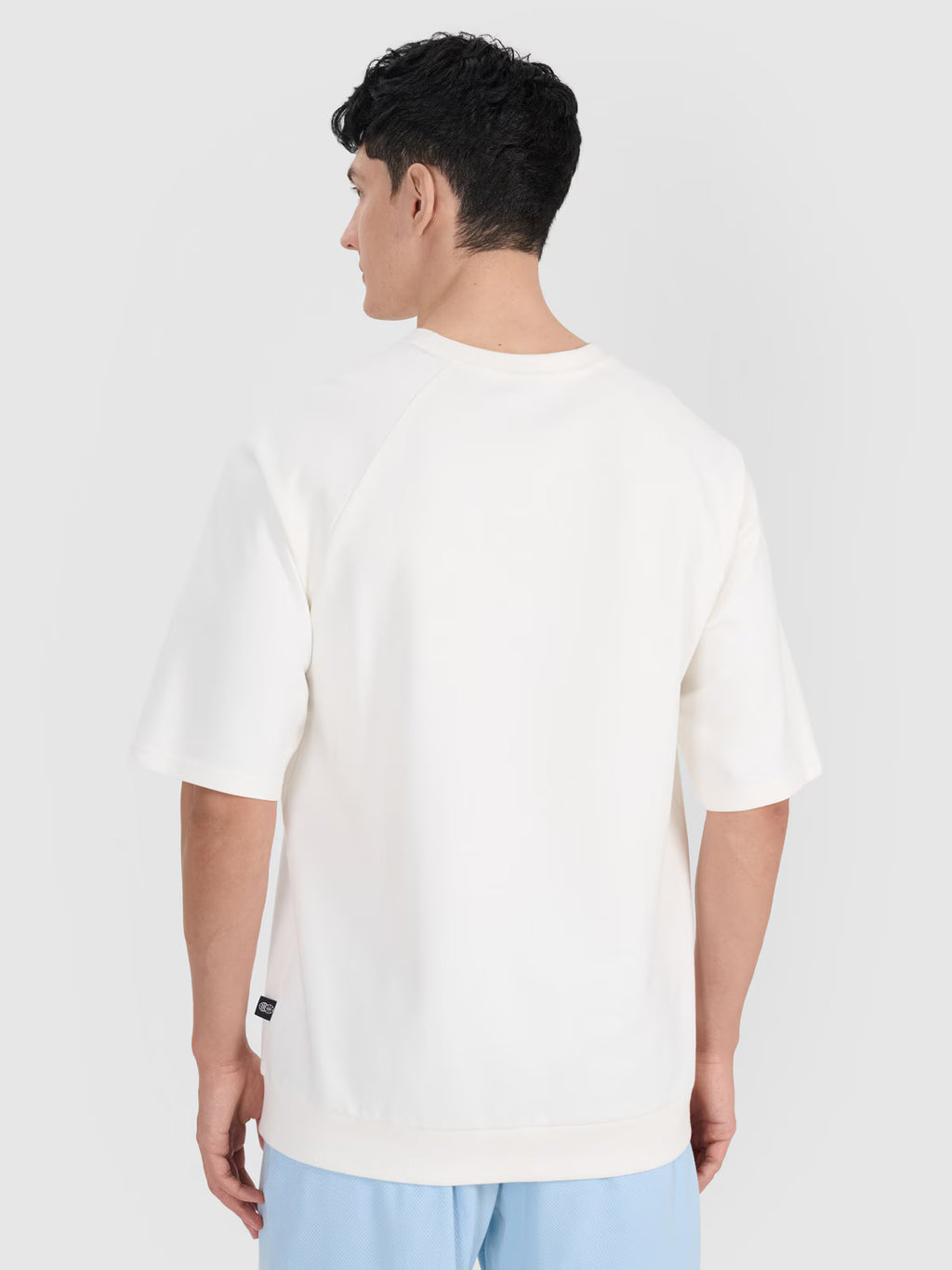 Bluza dresowa z krótkim rękawem bez kaptura męska