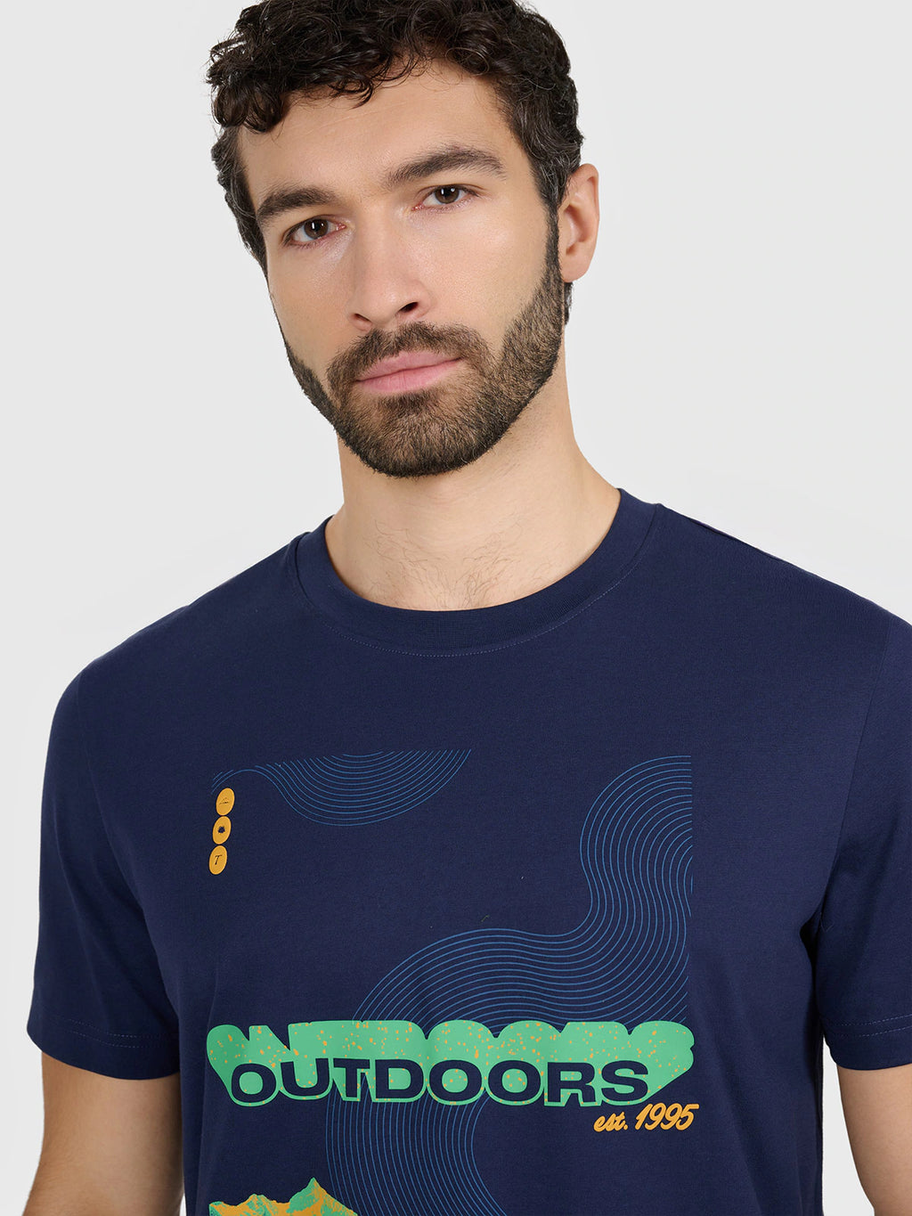T-shirt regular z nadrukiem męski