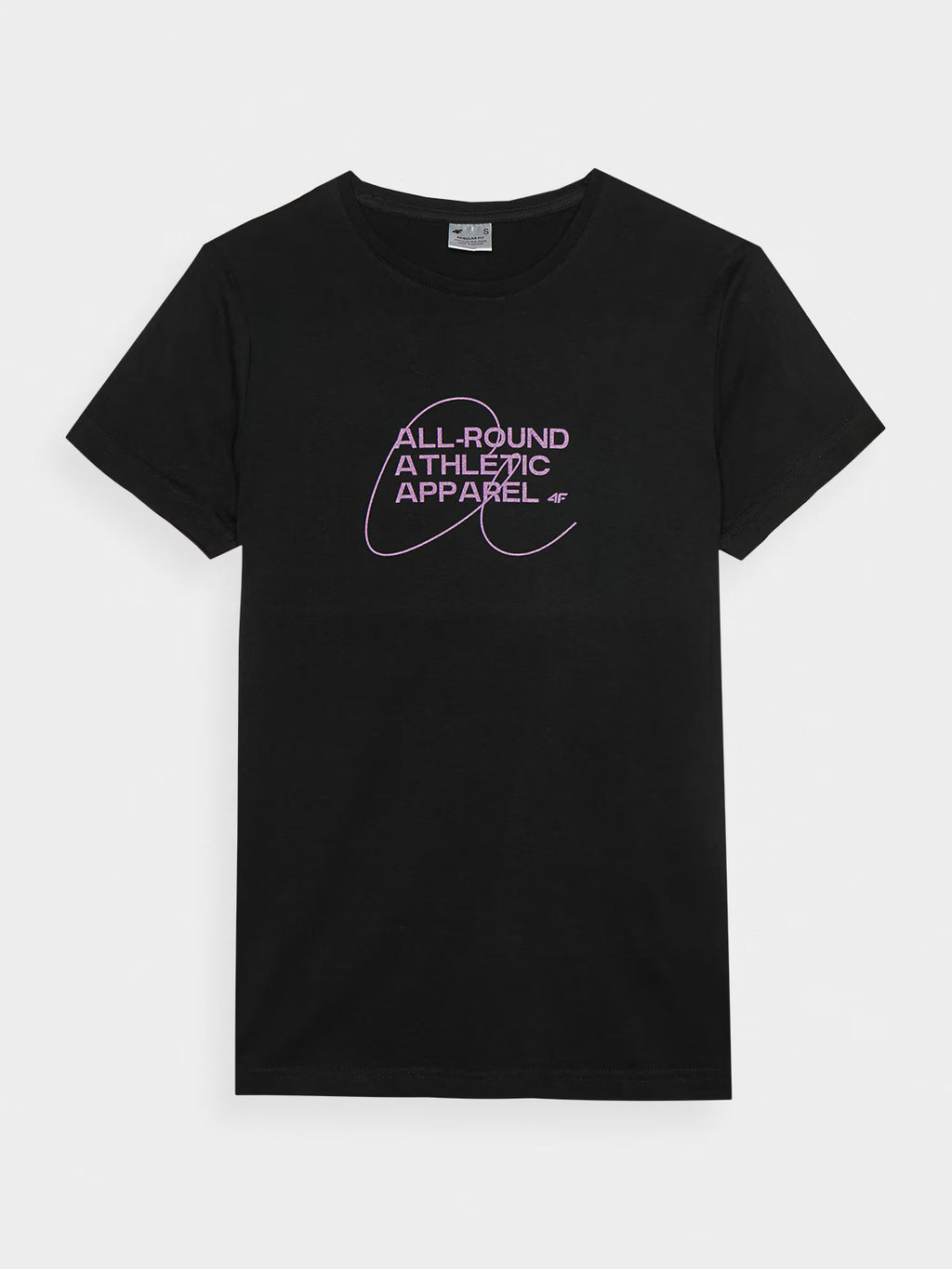 T-shirt slim z nadrukiem damski