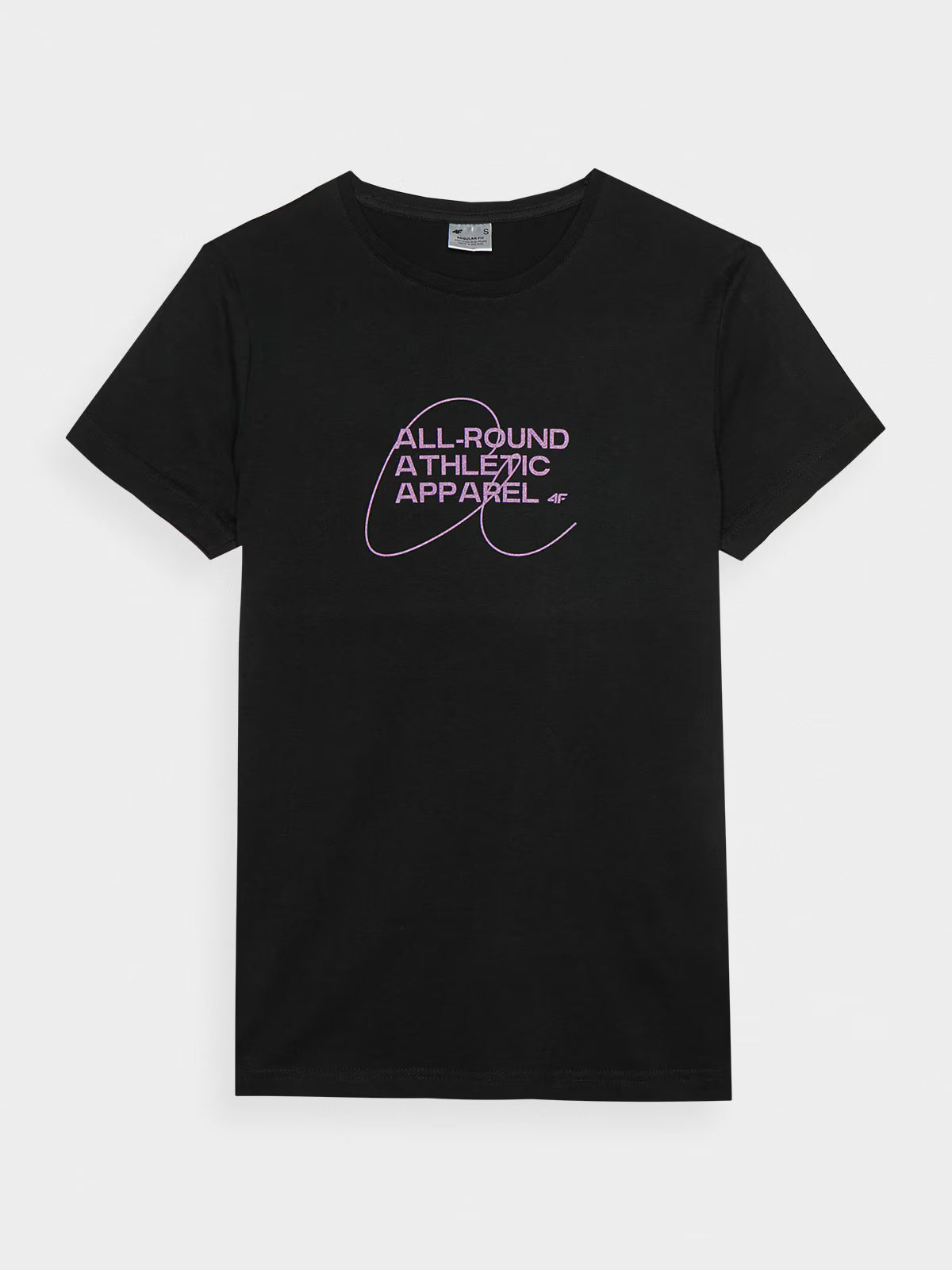 T-shirt slim z nadrukiem damski