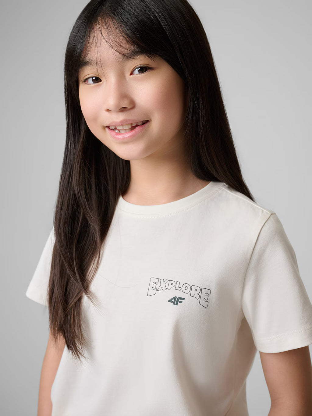 T-shirt regular z nadrukiem dziewczęcy