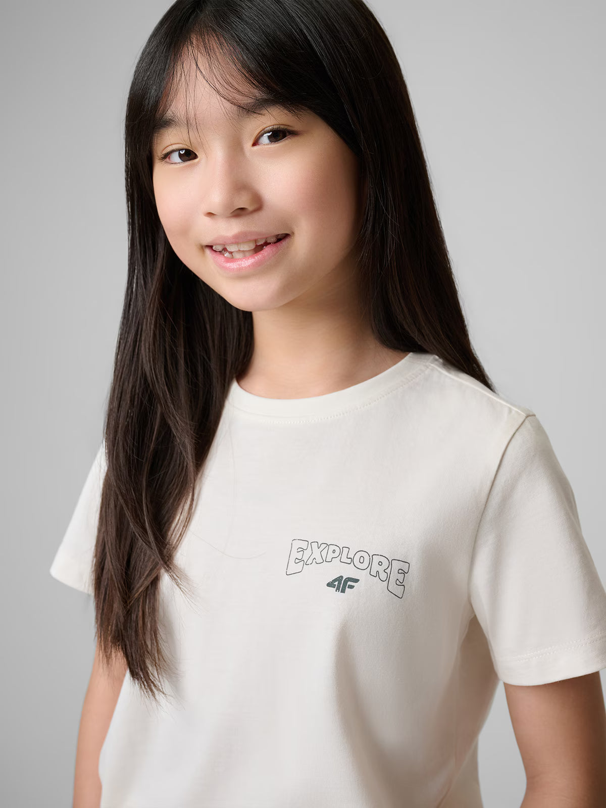 T-shirt regular z nadrukiem dziewczęcy