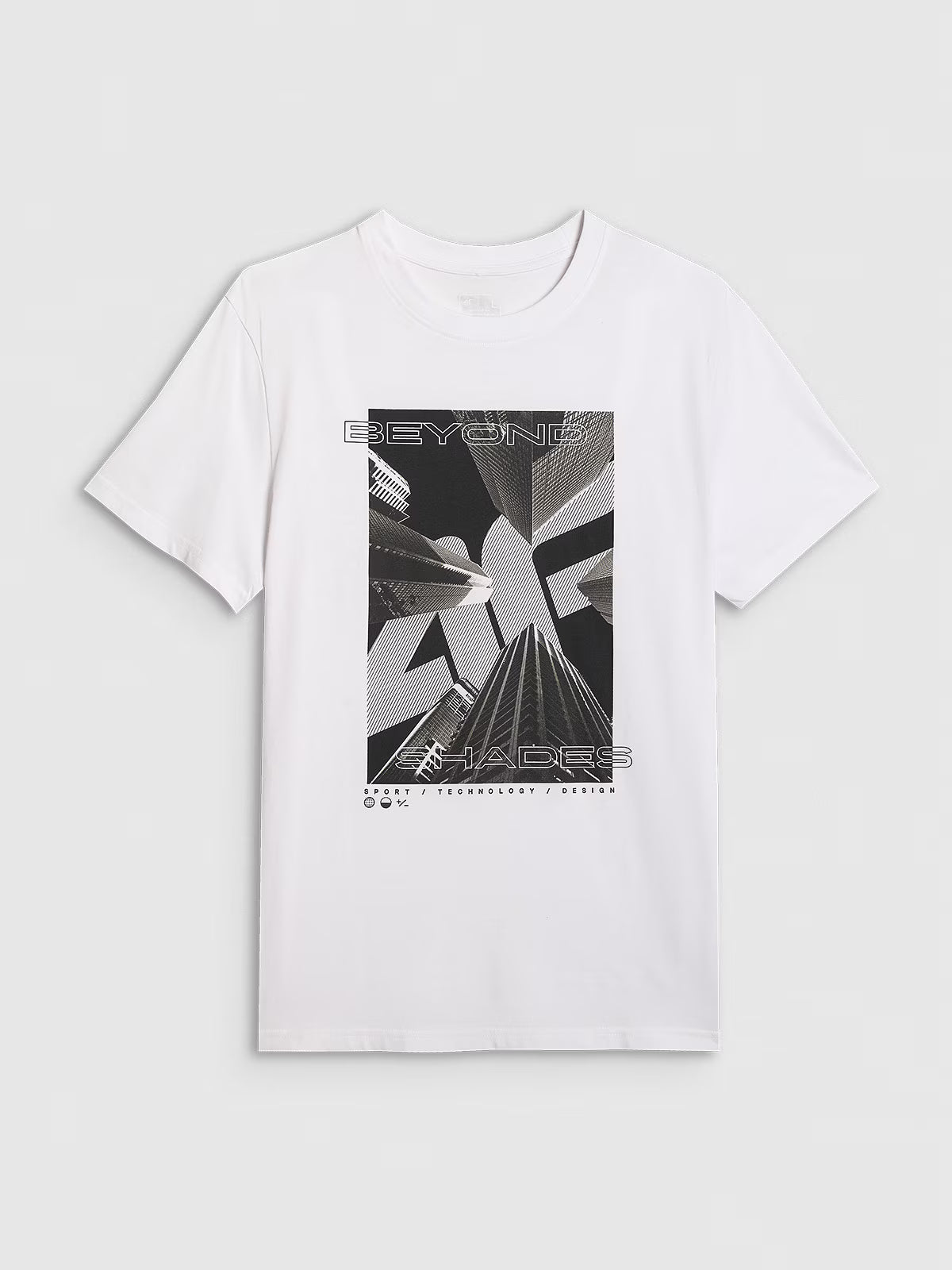 T-shirt regular z nadrukiem męski