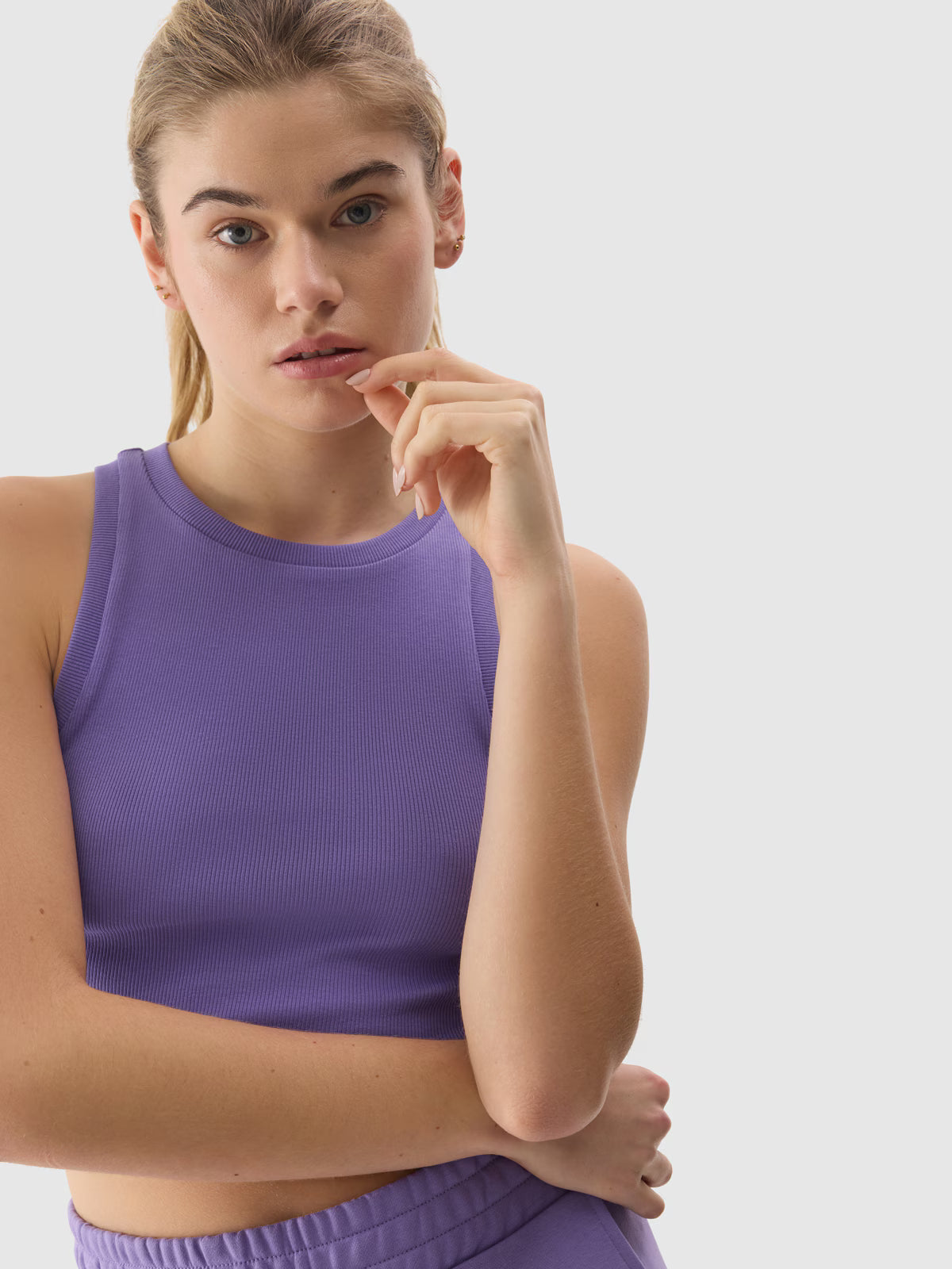 Crop top slim damski