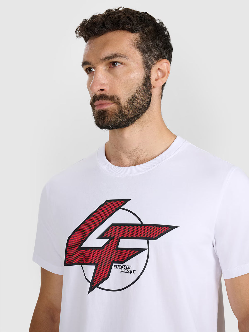 T-shirt regular z nadrukiem męski