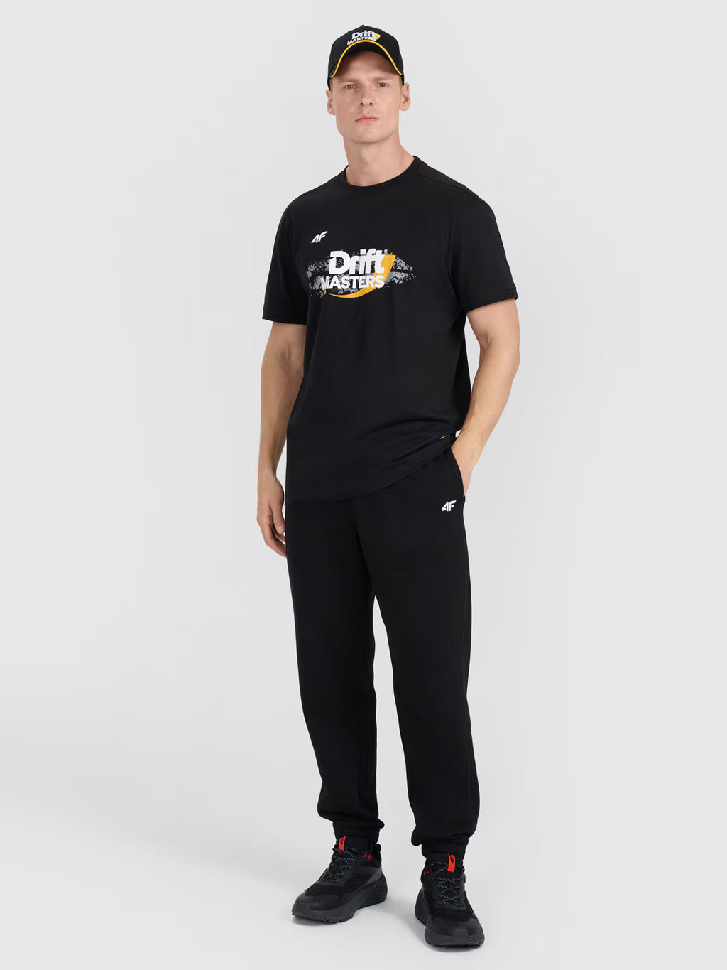 T-shirt regular z nadrukiem uniseks 4F x Drift Masters